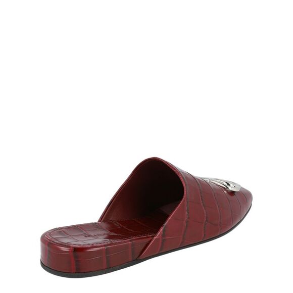 Balenciaga Croc Embossed Leather Cosy BB Mule - Picture 3 of 6